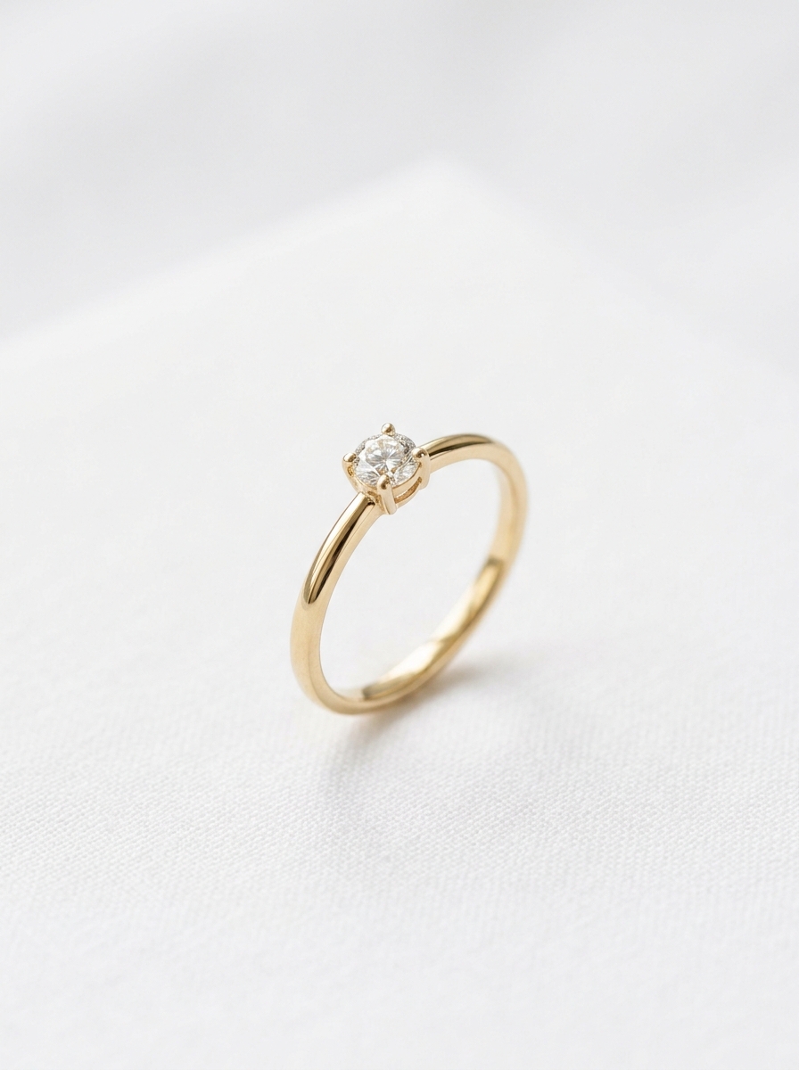 Solitaire Stacking Ring